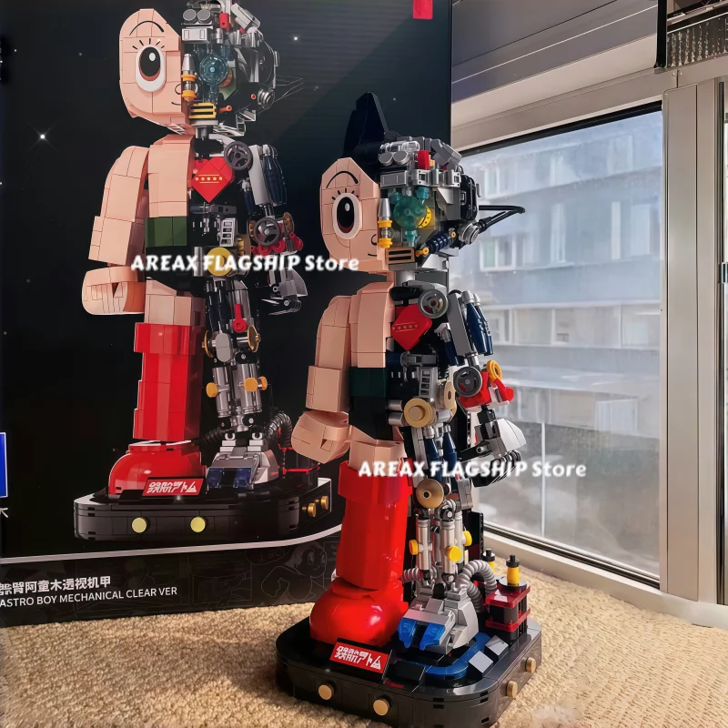 

Building Block Cartoon Action Doll Iron Arm Astro Boy 70th Anniversary Building Block Toy Series Model Birthday Children's Gift
