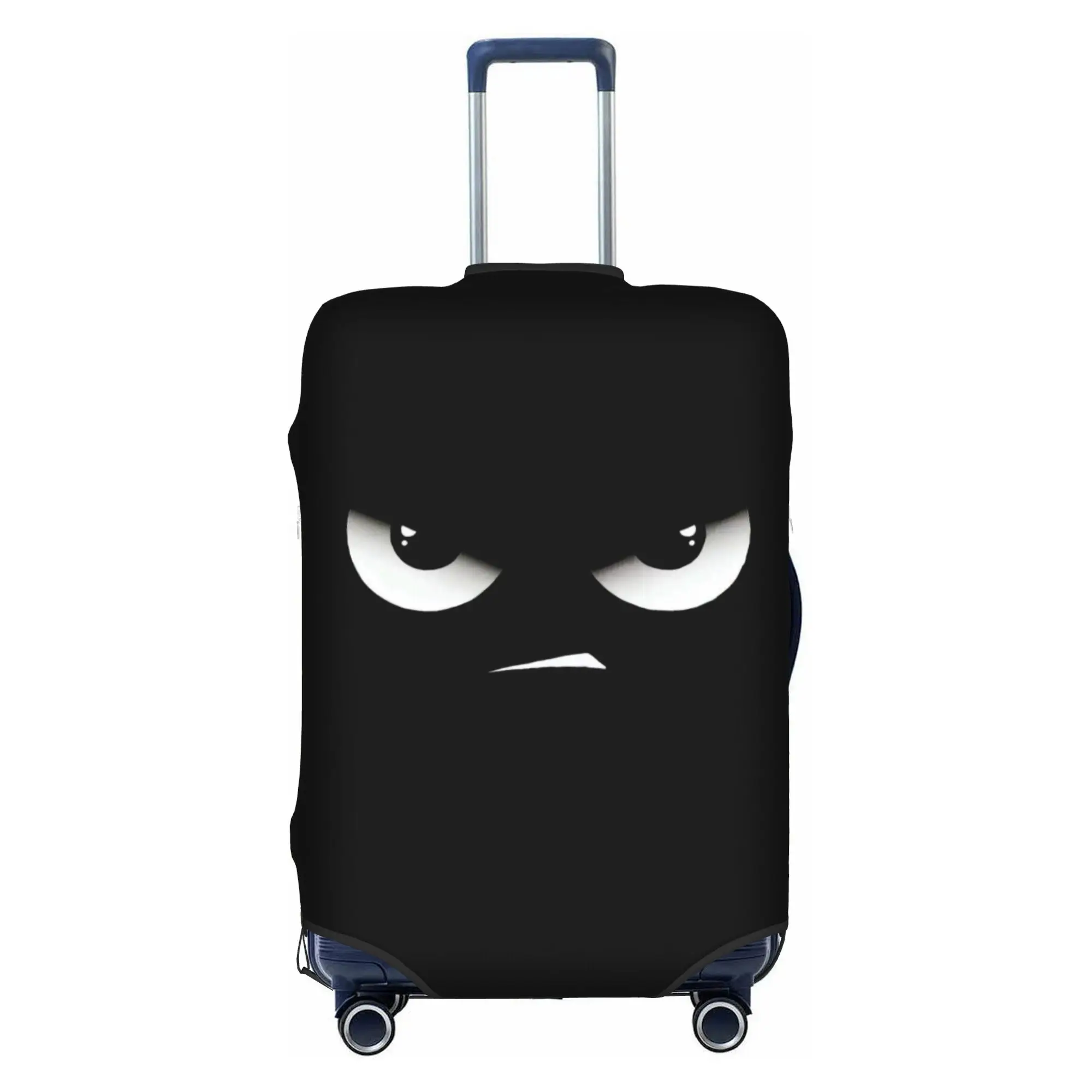 Custom Funny Face Travel Luggage Cover Dust Proof Cartoon Silly Faces Suitcase Cover Protector Fit 18-32 Inch