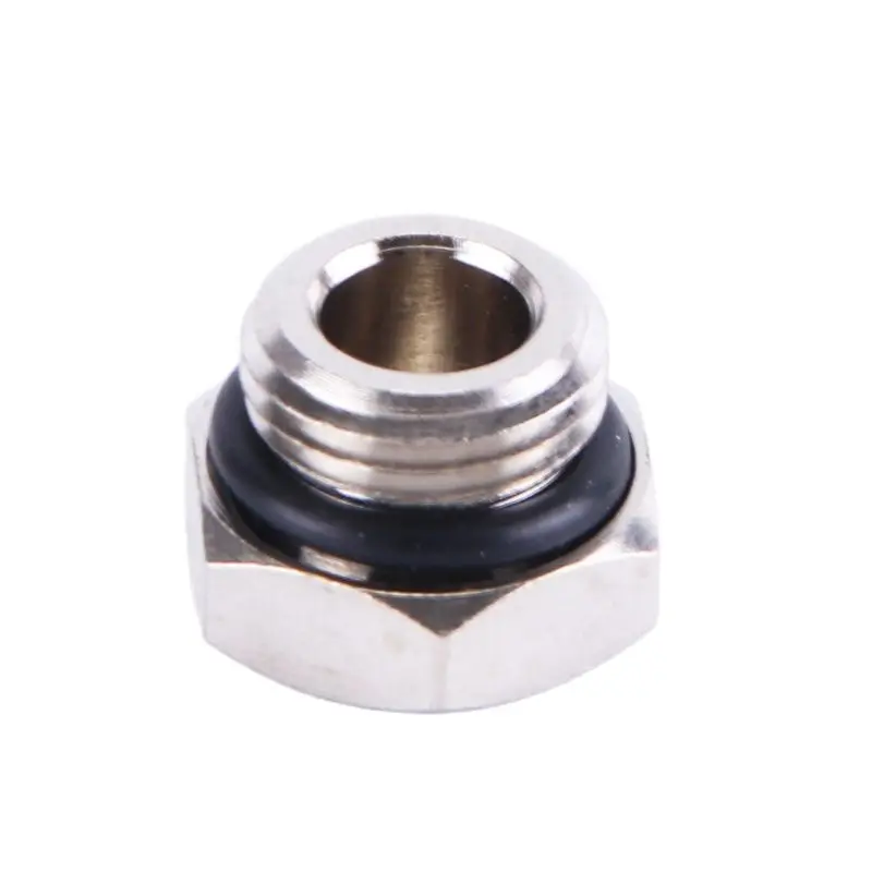 Male/Female Thread Internal Hex Head External Hexagon Pipe Connectors End Cap Plug Fitting Adapter With Sealing Pneumatic G1/4/8