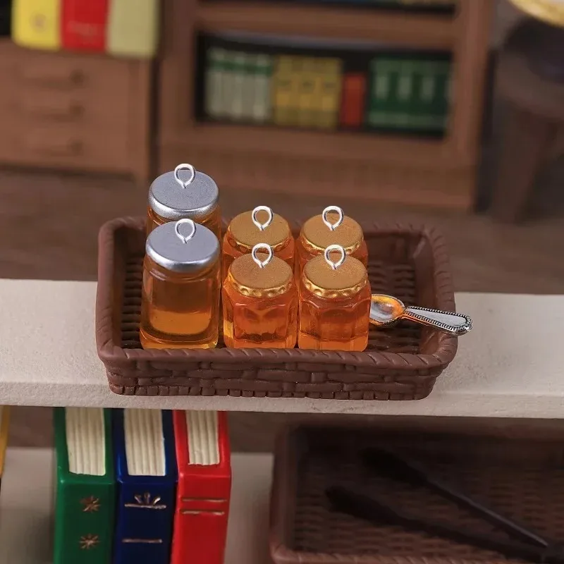 10Pcs Cute Resin Jam & Honey Jar Charms Handmade Pendants DIY Craft Findings for Earrings Bag Decor Jewelry Making