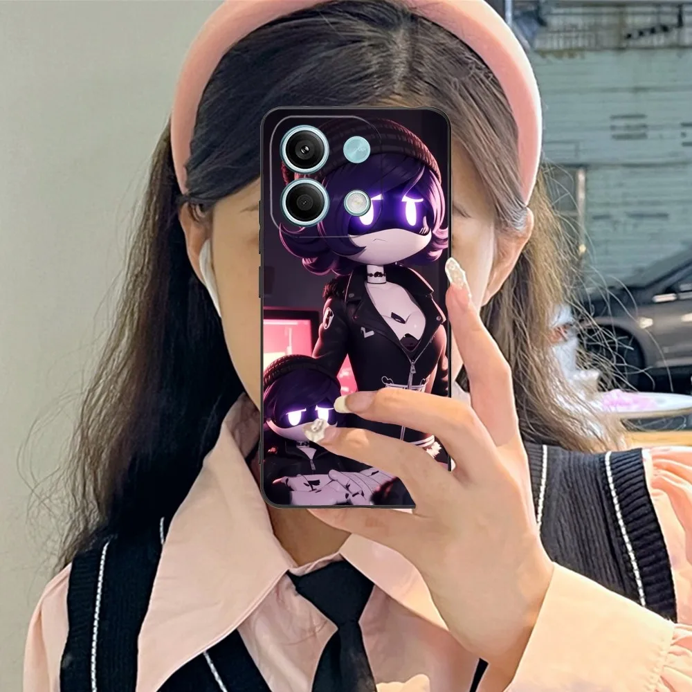 Murder Drones Uzi Mobile Cell Phone Case for Xiaomi Redmi Note 13 12 11 10 9 8 7 6 S A Pro Lite Plus 5G Black Phone Cover Funda