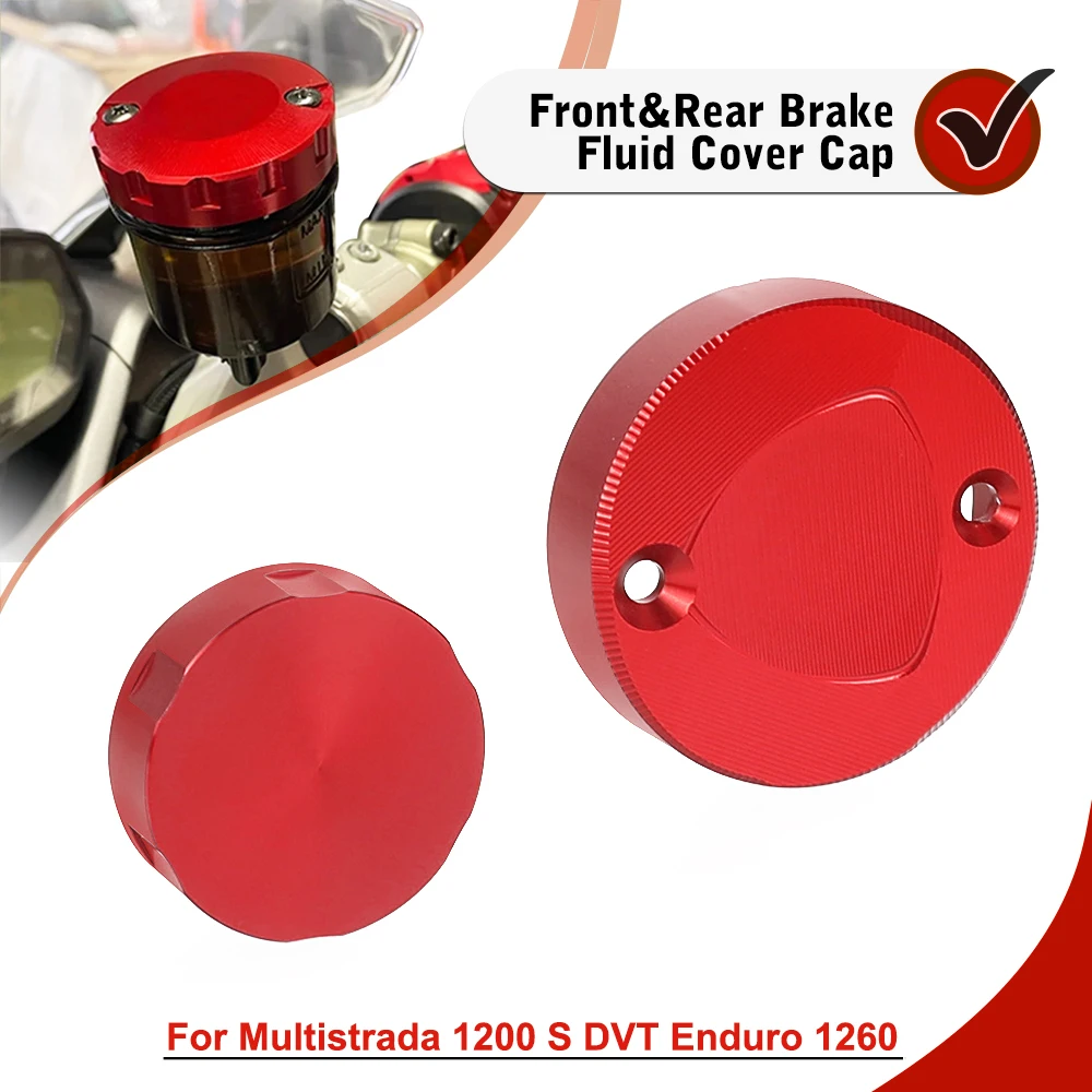 

For Ducati Multistrada 1200 S DVT Enduro 1260 Front Brake Clutch Reservoir Cover Motorcycle Accessories Fluid Oil Pump Caps