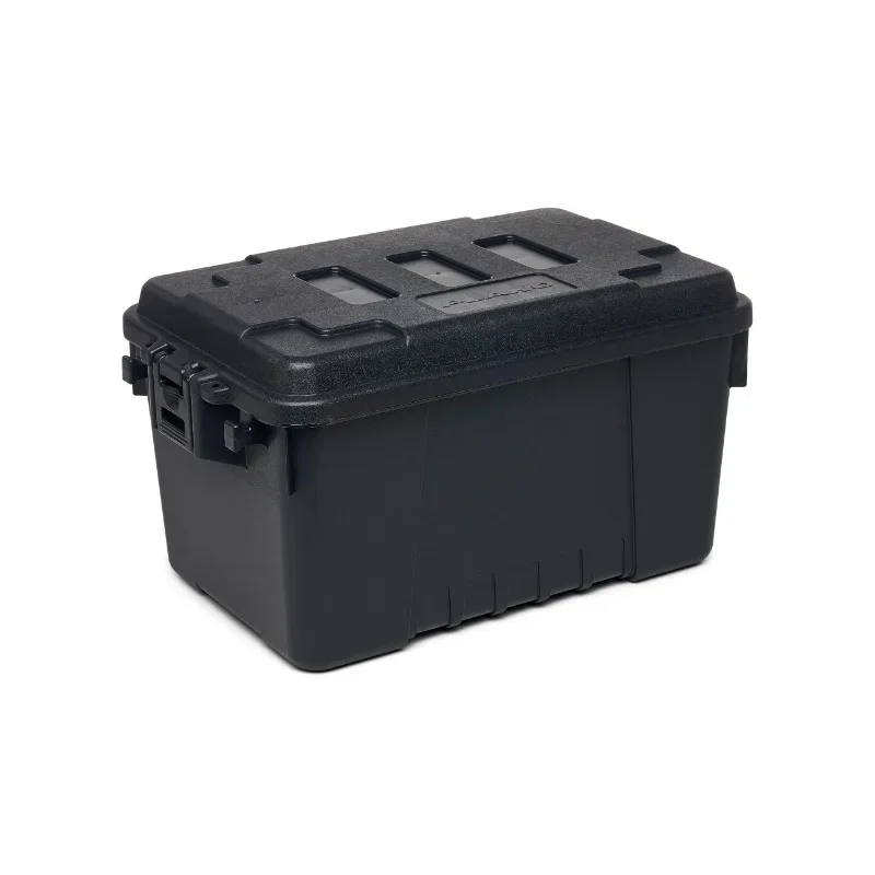 

New Upgrade Sportsman's Trunk, Black, 14-Gallon Lockable Storage Box