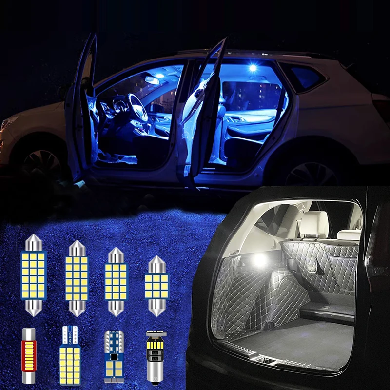 لأودي A3 8L 8 فولت 8P S3 RS3 12 فولت سيارة LED لمبات عدة الداخلية خريطة مصباح على شكل قبة المرآة البالونية ضوء صندوق القفازات إكسسوارات مضيئة جذع