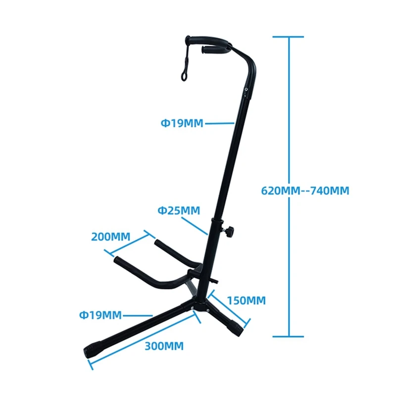 Metalen Vloer Gitaarstandaard Met Statiefhouder Voor Akoestische Elektrische Gitaar, Gitaar Accessoires Rack Houder Gitaar