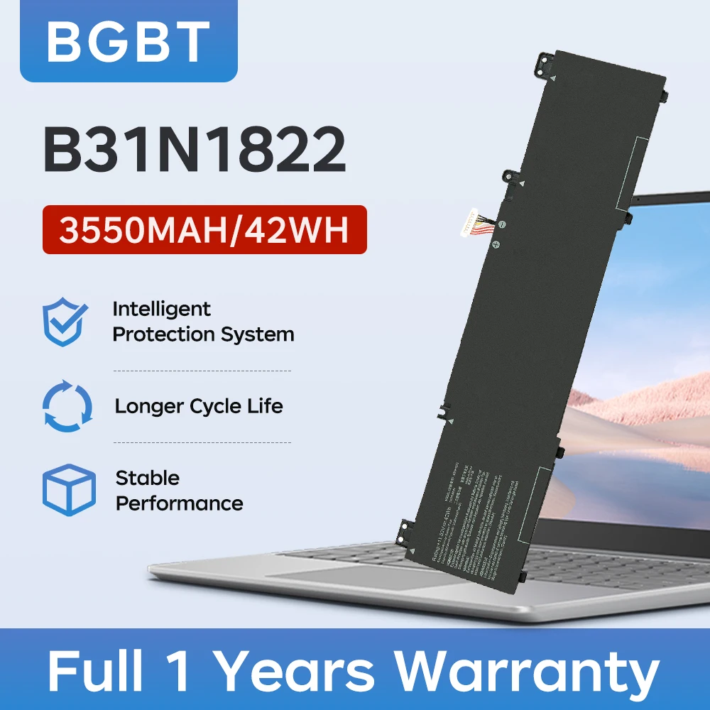 

B31N1822 Laptop Battery for ASUS ZenBook Flip 14 UX462DA UM462DA UM462 UX462D B31Bi2H Series Replacement Battery 11.52V 42Wh