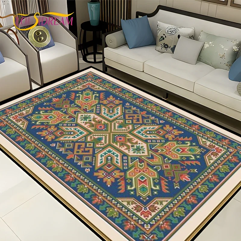 السجاد الفارسي خمر لغرفة المعيشة غرفة نوم بوهيميا التركية المغرب السجاد العرقي UnSlip ماندالا هندسية سجادة باب ملصق حصيرة #2