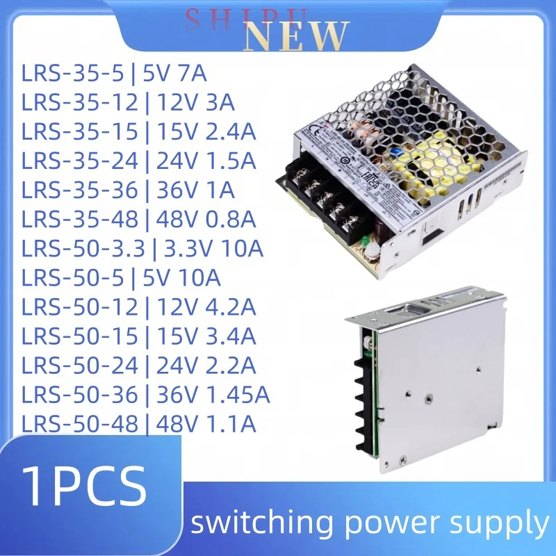 

1PCS LRS-35 LRS-50 220 to 24V12V switching power supply 3.3/15/48/36/5V transformer RS-NES