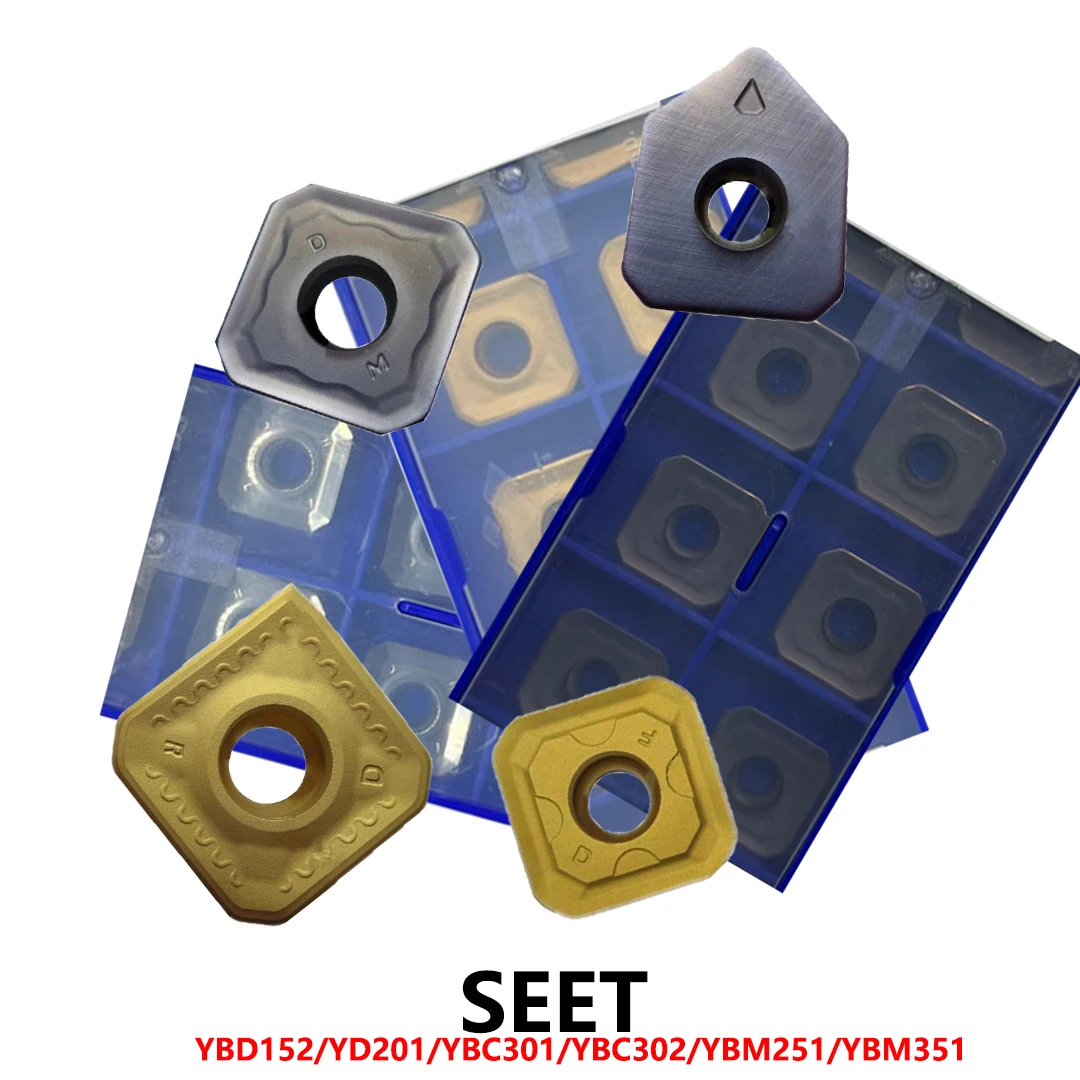 

Оригинальный SEET SEET12T3-CF SEET12T3-DF SEET12T3-DM SEET12T3-DR SEET12T3-EM SEET12T3-W YBM351 YBC301 YBD152 Твердосплавные вставки Инструменты