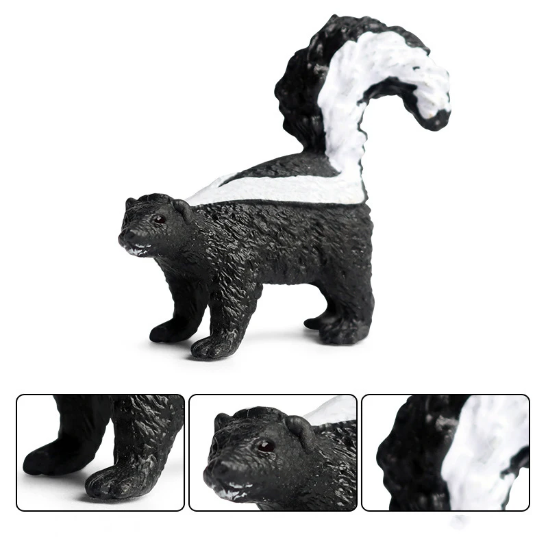 Simualtion – figurines d'animaux sauvages, forêt cognitive mignonne, modèle de déchaut, exposition microscopique, ornement de déchaut de la faune, jouet pour enfants