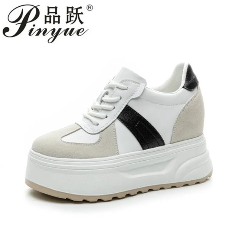 

Вулканизированные лоферы из натуральной кожи 10 см, весенне-осенние удобные кроссовки на вулканизированной платформе, высокие брендовые кроссовки на массивном каблуке, обувь De Xun 34-39