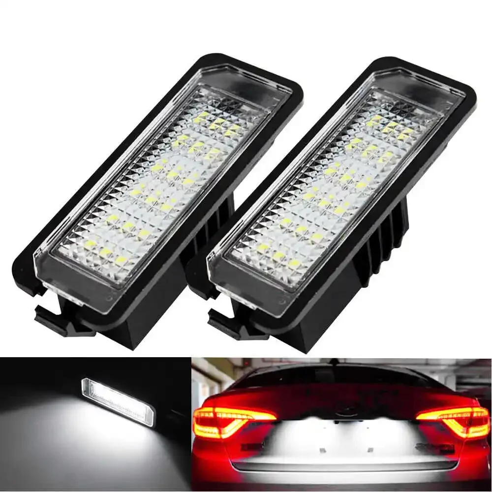 

Car License Plate LED Lights 12V For VW Golf 4 5 6 7 MK4 MK7 Passat CC Polo Scirocco Skoda Seat Leon Ibiza Altea XL Suoerb