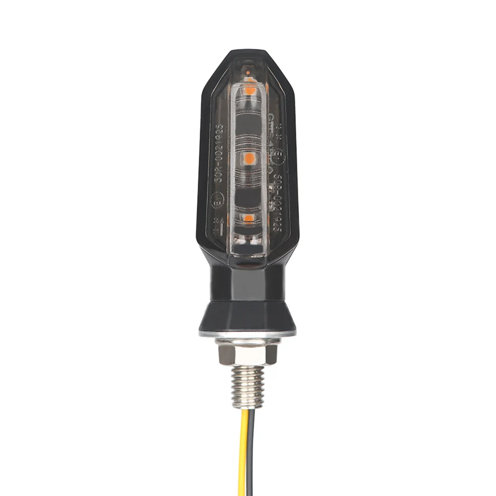 Mini clignotant LED pour motos, 1 paire, 12V