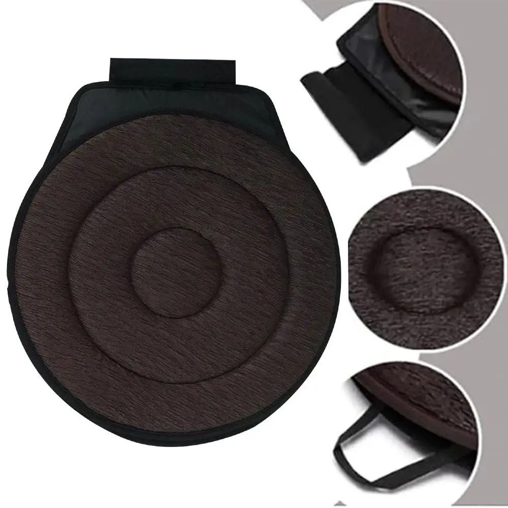 360 Degree Rotation Rotating Seat Cushion Lightweight Round Auto Swivel Seat Cushion Foam Anti-Slip Car Swivel Cushion Pad