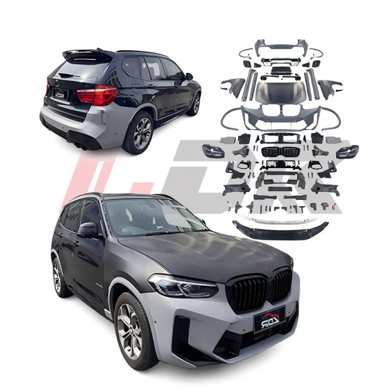 Newest 2024 Facelift For BMW X3 F25 2011- 2017 Update to 2023 2024 X3M G0 F97 LCI Body Kit auto parts front bumper fenders