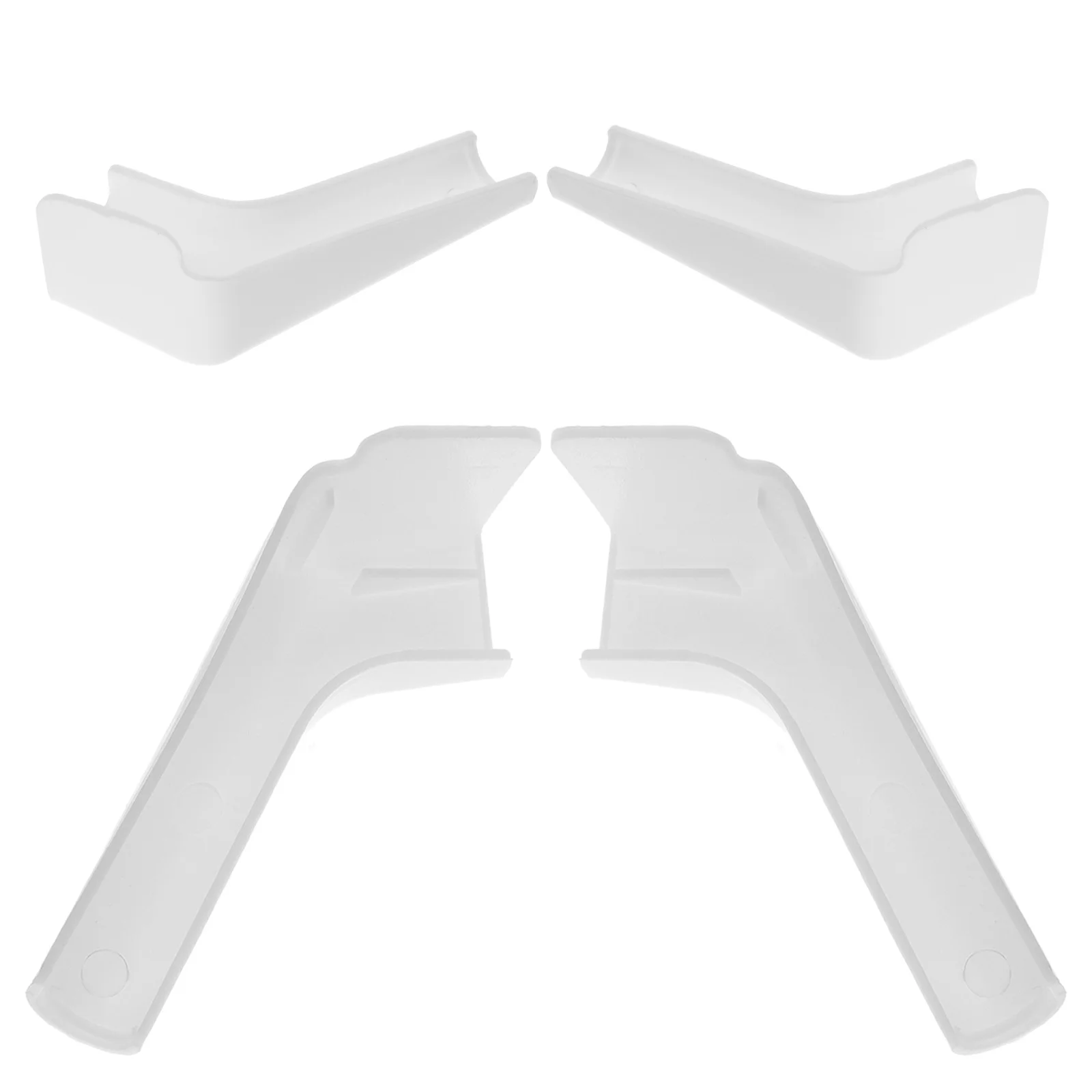 

4Pcs Rv Gutter Spout Set Efficient Rainwater Diverter for Roof Drainage Sleek Design Fits Most Rvs and Buildings Rv Rain Gutter