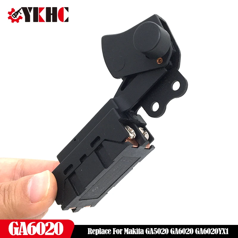 Trigger Button Switch Replace Makita GA5020 GA6020 GA6020YX1 GA 6020 5020 For Angle Grinder Accessories Power Tool Spare Parts
