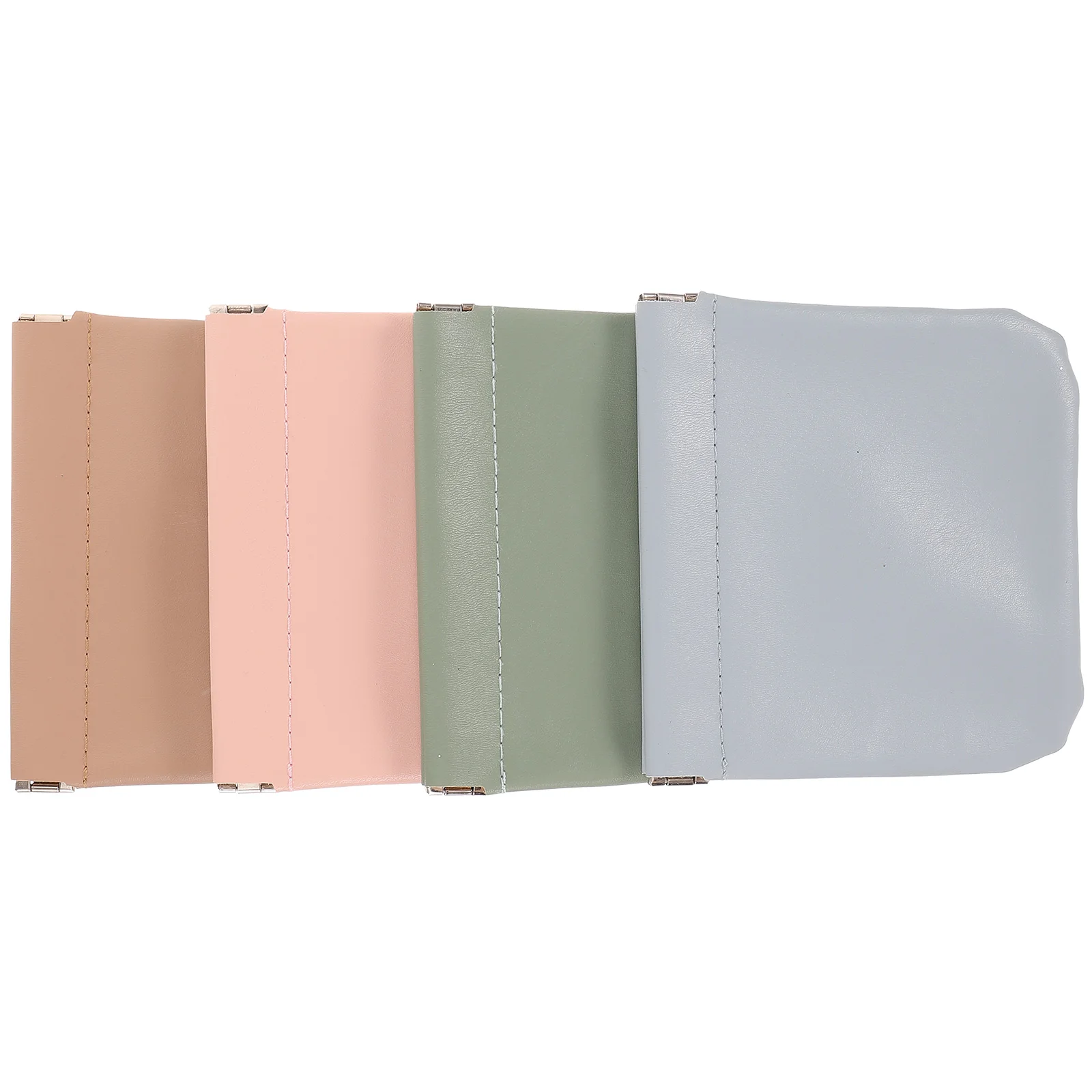 

4pcs Women Makeup Bags Small Organizer Portable Toiletry Pouch Durable Pu Lipstick Jewelry Storage Travel