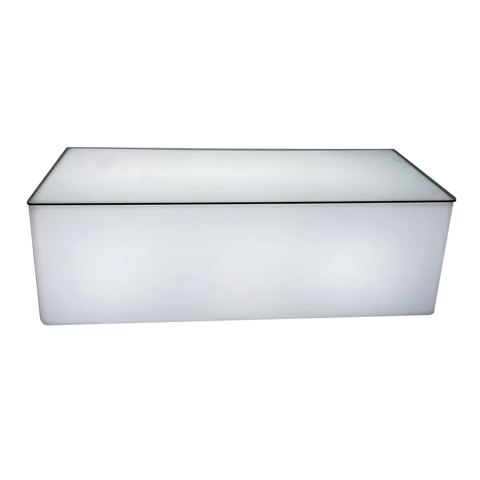 

Rectangular LED Light-Emitting Coffee Table Color Table Dice Box Stool