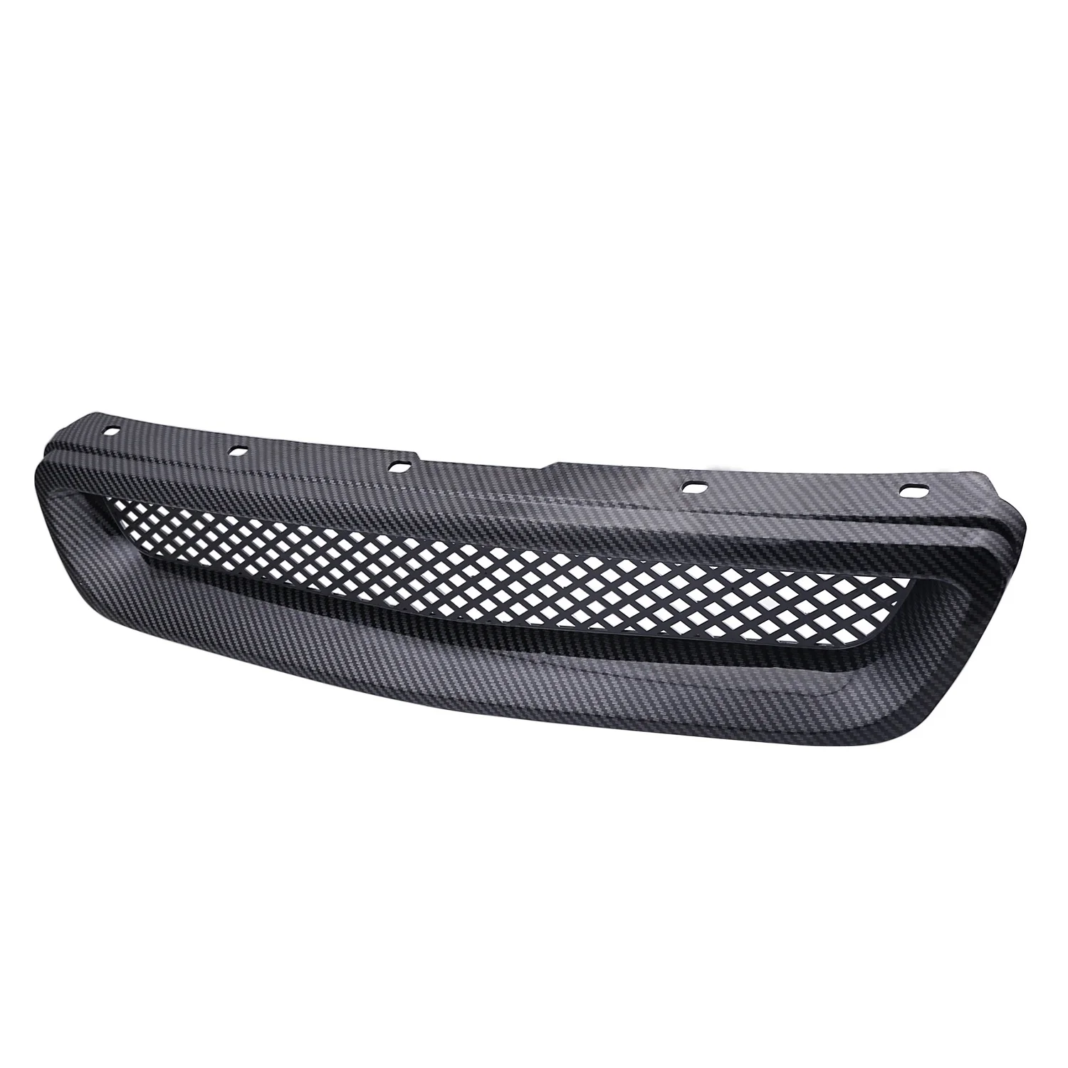 Car Carbon Fiber Mesh ABS Front Hood Grille Grill for 96-98 /EK JDM Type