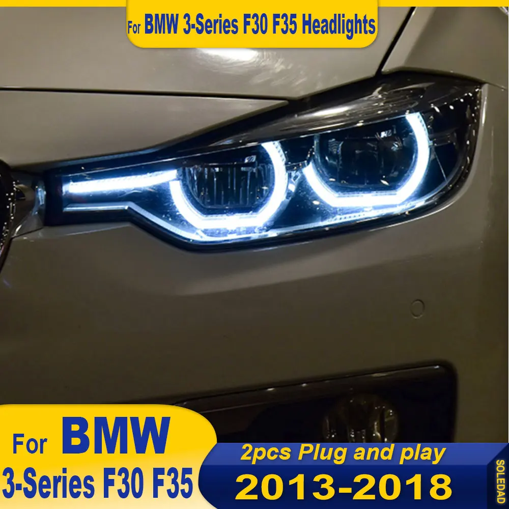 

A Pair Headlights Assembly For BMW F30 F35 320i 328i 335i 3 Series 2013-2018 Replace Halogen Xenon Headlight Car Accessories