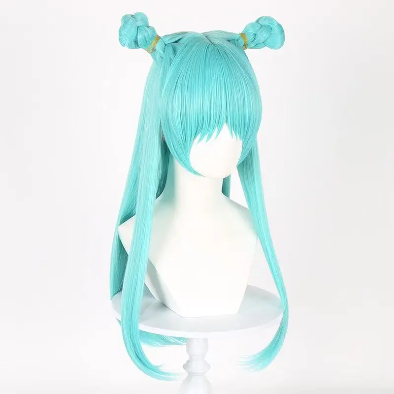 Peluca de Cosplay de Anime Hakari Kinji, peluca de pelo largo verde, pelo sintético resistente al calor con red de rosas, peluca para fiesta de Halloween