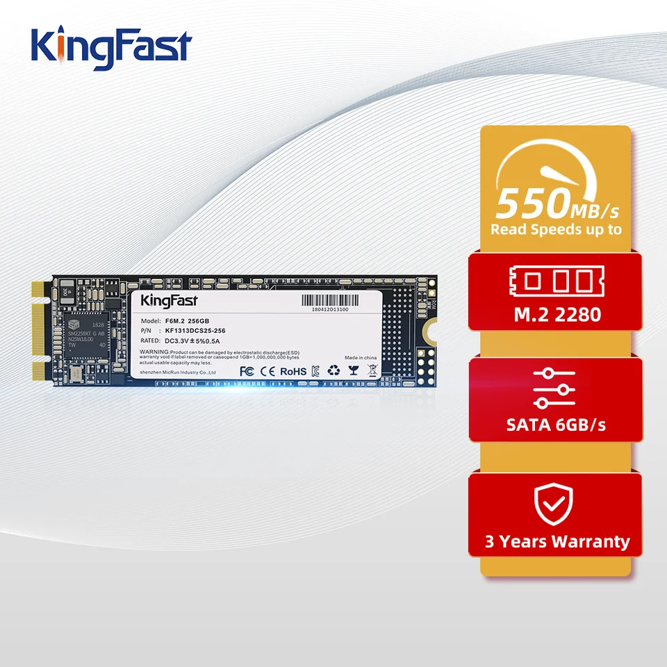 KingFast SSD 2.5インチ SATAⅢ KingFast M2 SATA SSD 512GB 1TB 2TB 128GB 256GB Solid State Drive 1