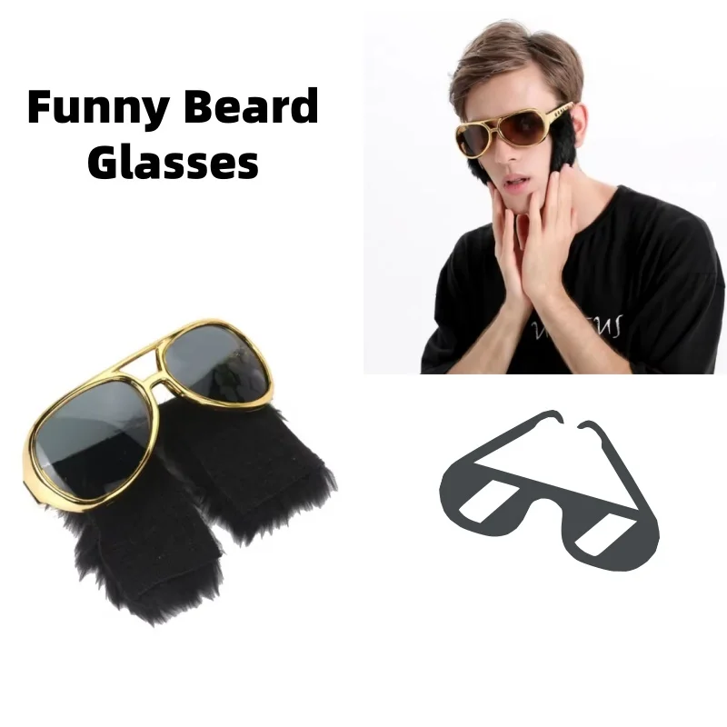 Óculos de disfarce 70s disco festa filme rpg elvis baile de formatura óculos engraçados cosplay vestir-se rock carnaval acessórios