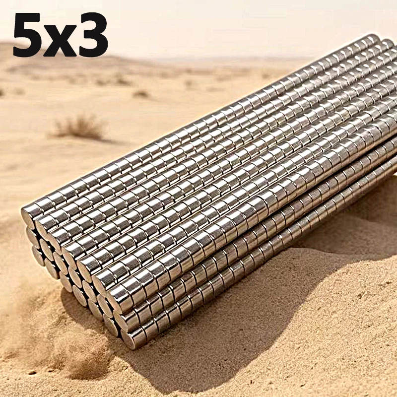 10-500pcs 5x3mm Magnet N35 NdfeB Permanent Magnetic Imanes Small Round Shape Strong Neodymium Fridge Magnets 5*3mm Accessory
