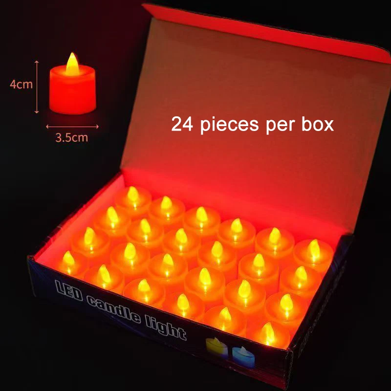 LED Flameless Tea Light Candle Creative Wishing Light For Home Christmas Halloween Wedding Decor  Clearance