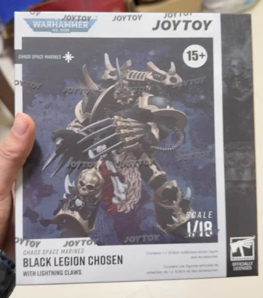 

JOYTOY 1/18 Action Figure Warhammer 40K Chaos Space Marines Black Legion Prime Model Toy Gift