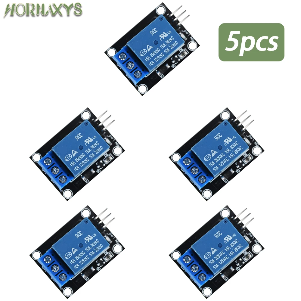 10/5 szt. Moduł przekaźnikowy 5V 1 kanałowy z transoptorem KY-019 1-drożny dla Arduino