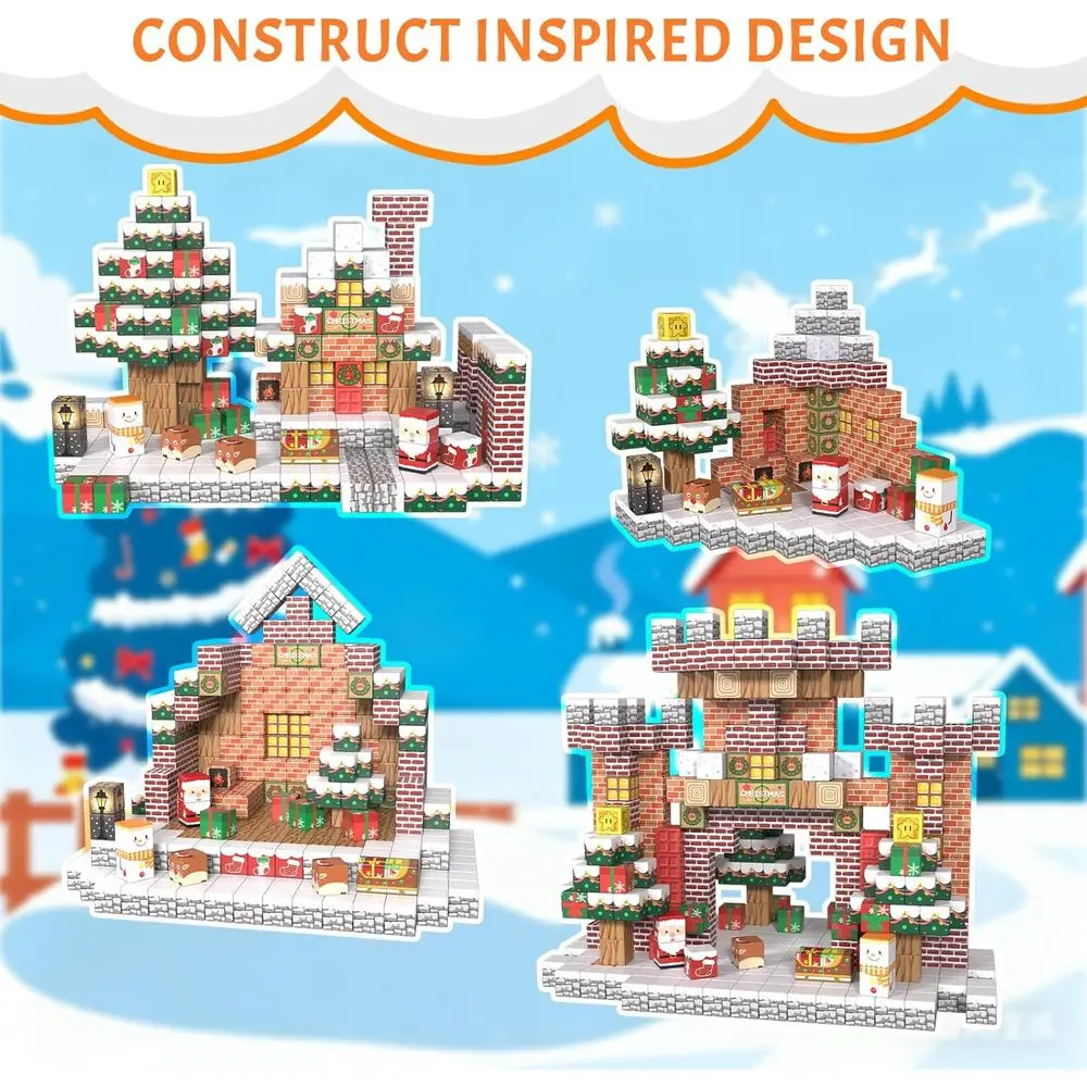 자석 블록 세트 - 300개, 어린이 교육용 STEM 장난감, 몬테소리 영감, 3-12세 적합, 이상적인 선물