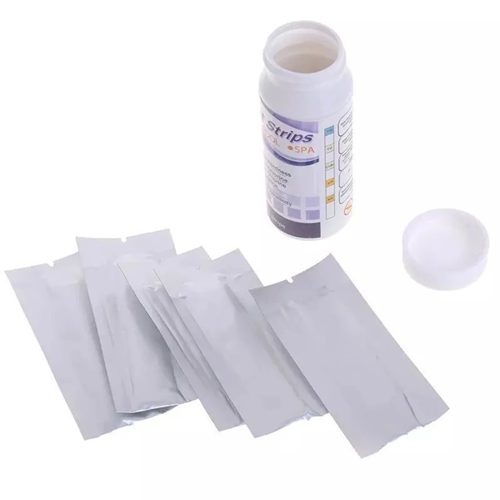 

1pc 5-In-1 Swimming Pool Test Strips Fast Ph Chlorine Alkalinity Hardness Testing For Spa Pool Water Analysis Instrument