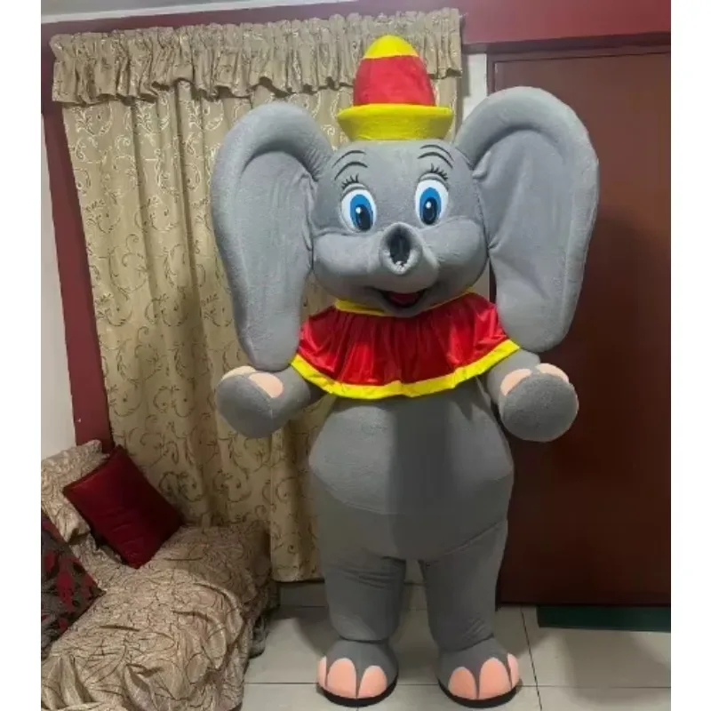 

Foam Cute Halloween Grey Elephant Cartoon Mascot Costume Plush Christmas Fancy Dress Halloween Mascot Costume