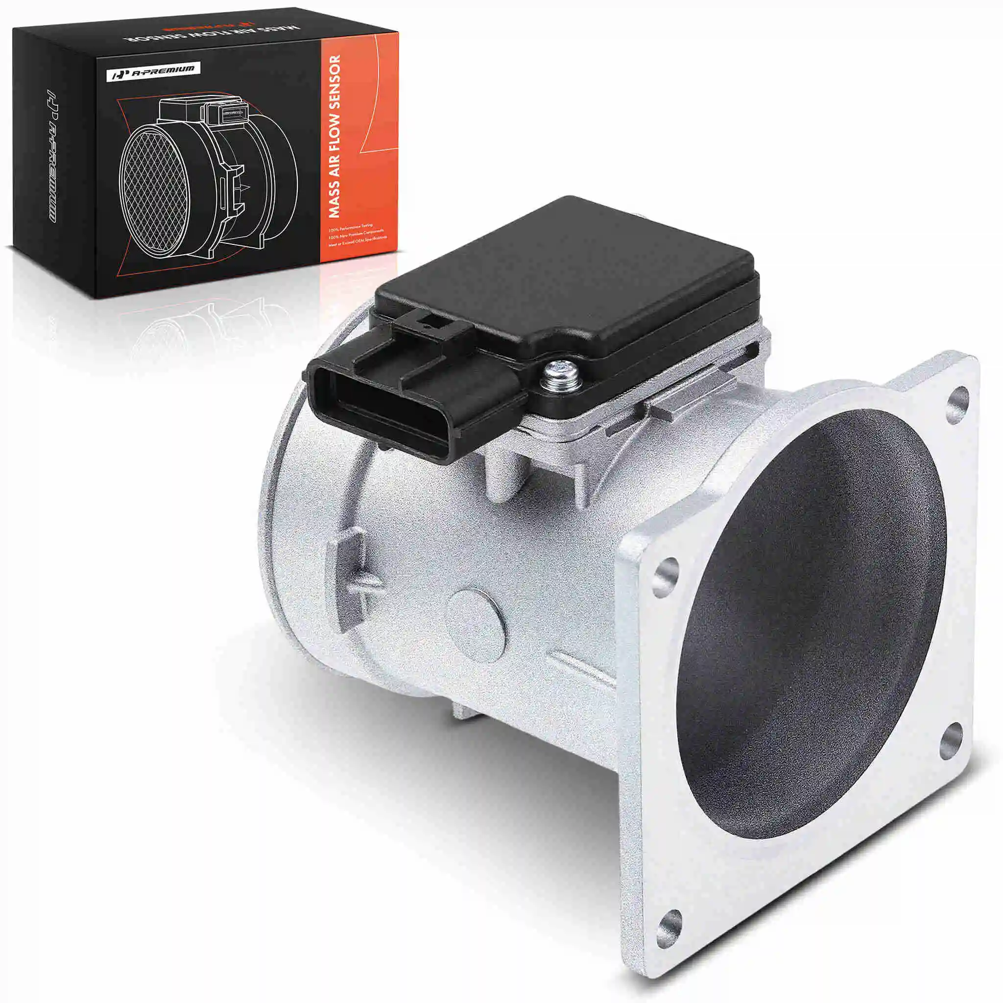 A-Premium Mass Air Flow Sensor Assembly (MAF) for Ford Explorer 1996-1998 Mustang 1996-2000 Ranger 1995-2000 Mazda B4000