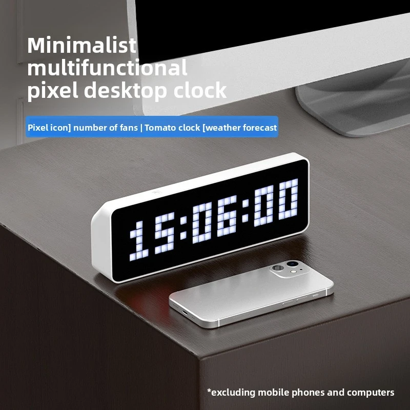 

Recommended by Self-Media Bloggers: Multifunctional Desktop Clock Pixel Clock for Home Use