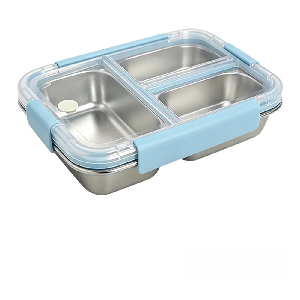 304 Stainless Steel Lunch Container with Leakproof Silicone Seal and Locking Clips for Meal Prep Office Picnic Food Storage