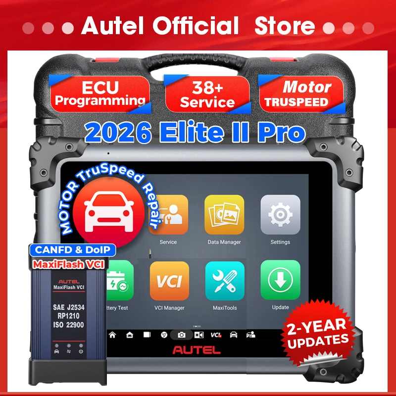 Autel MaxiSys Elite II Pro ULTRA Diagnostic Tools J2534 ECU Programming Coding Auto Scanner as MS919 Motor TruSpeed CAN FD DoIP