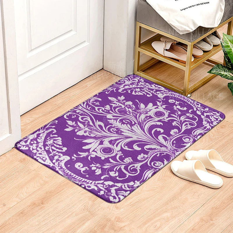 House entrance carpet Home door mat Modern Nordic style Room Bath Foot bathroom non-slip Kitchen water absorption rugs Abstract