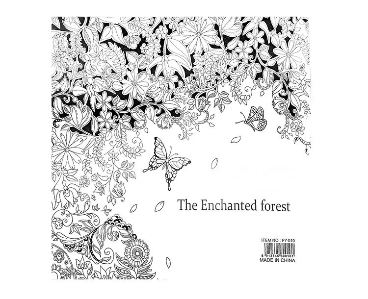 24 Pages The Enchanted Forest Antistress Adult Coloring Books For Adults Livre Cloriage Kids Art Book