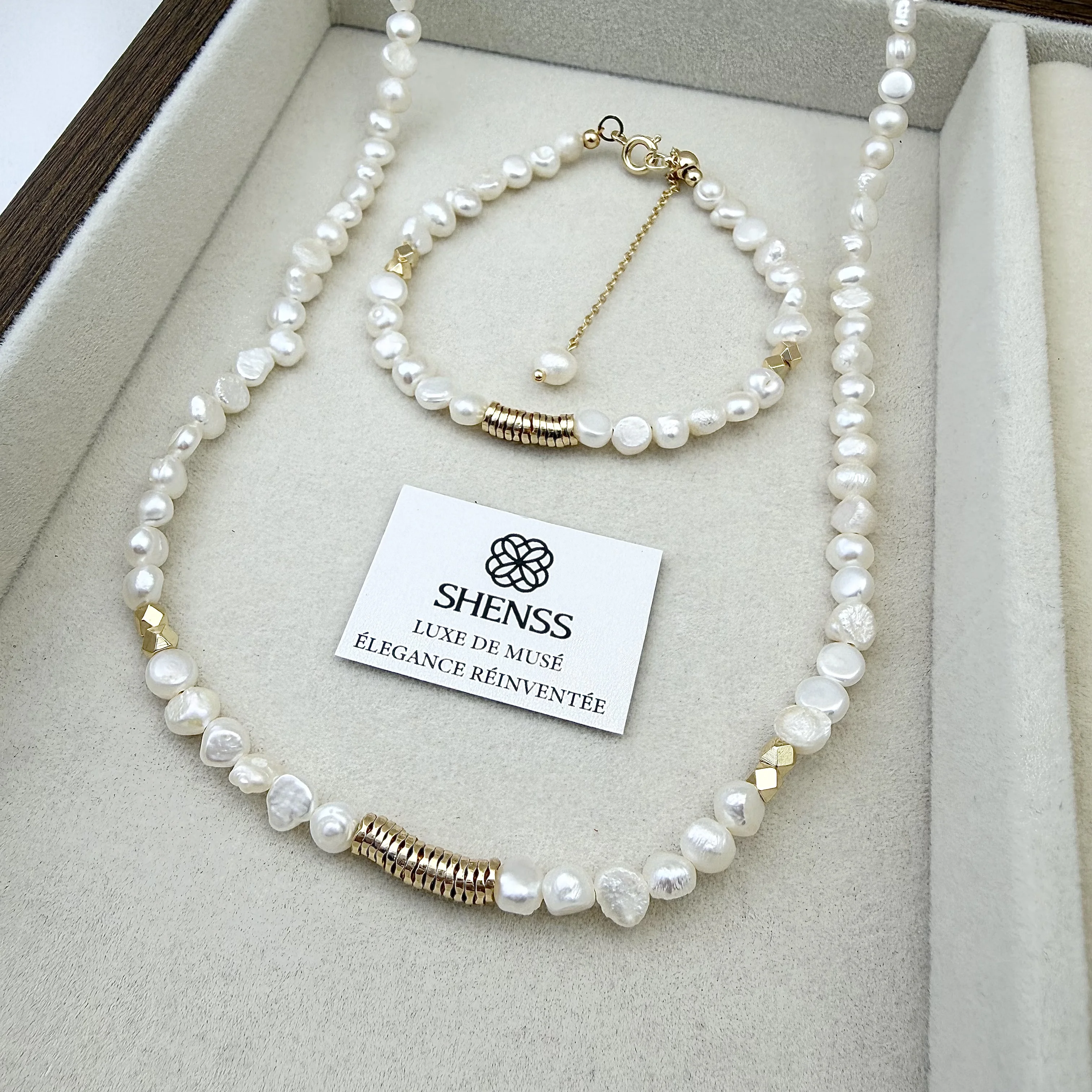 ชุดเครื่องประดับไข่มุกบาร็อคธร - Layered Necklace Set บทวิจารณ์และราคา