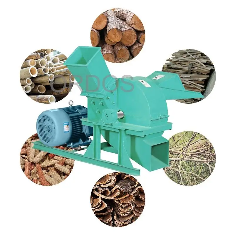 

Electric Motor Opreted Wood Shredding Machine Wood Chipper Sawdust Wood Crushing Equipment