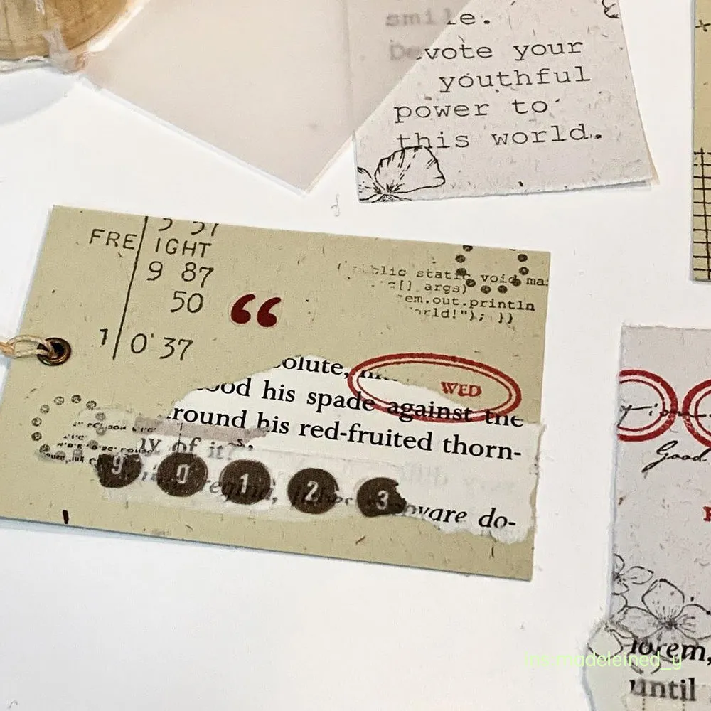Einfache Mini-Holzstempel mit geometrischen Formen, Punkt- und Kreuzmuster für Hobo-Journal, Scrapbooking, Dekoration, DIY-Bastelarbeiten und Schreibwaren – Detail 7