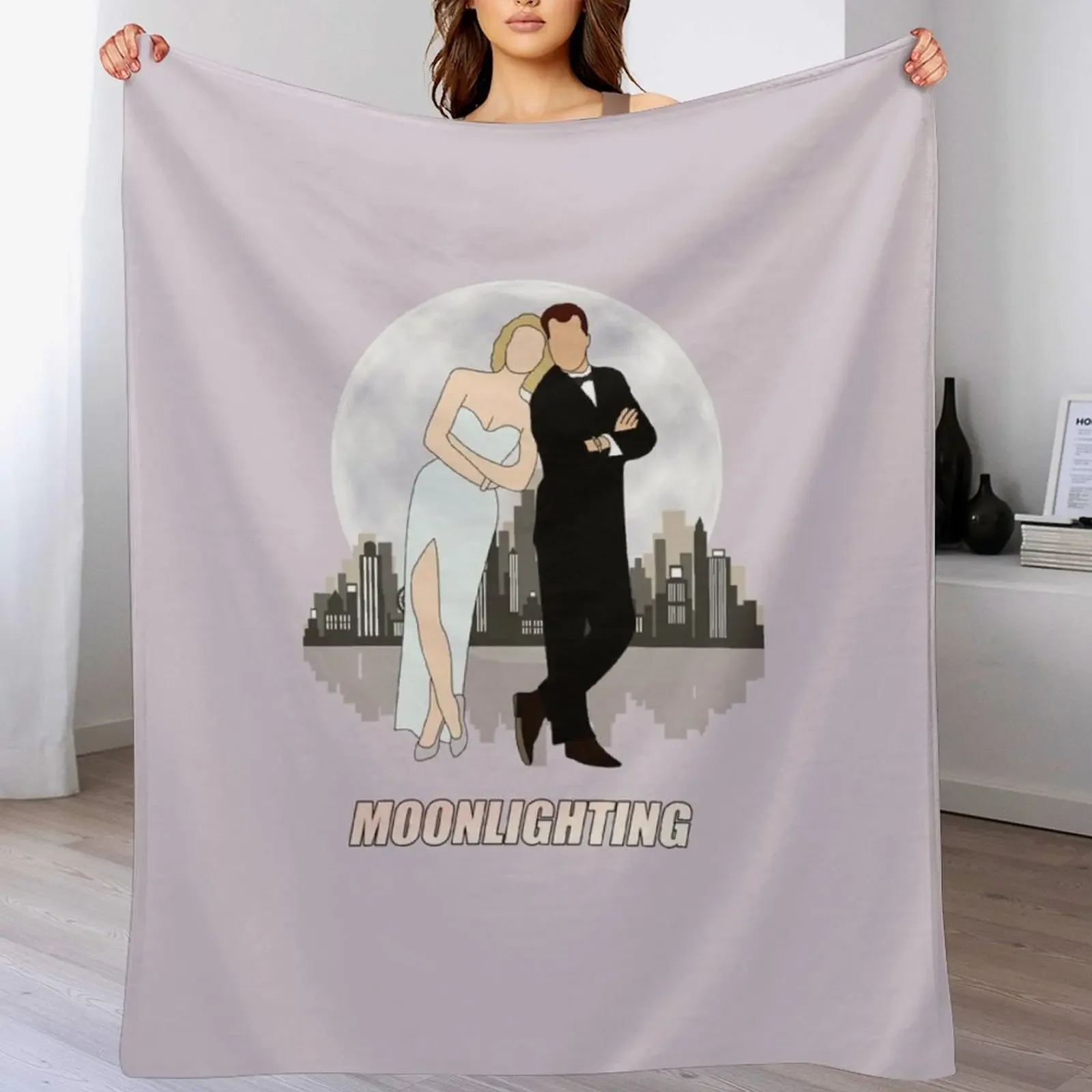 

moon Throw Blanket Warm Accent Blanket for Living Room Decoration