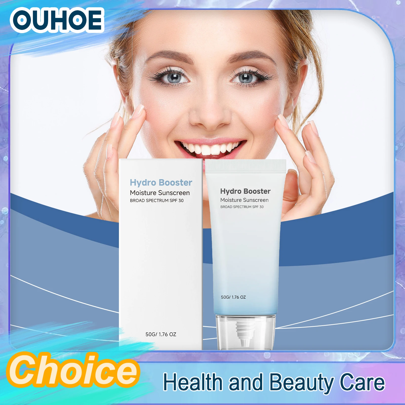 Moisturizing Sunscreen Spf 30 Face Body Waterproof Anti Uv Oil Control Refresh Women Men Summer Outdoor Protective Solar Blocker