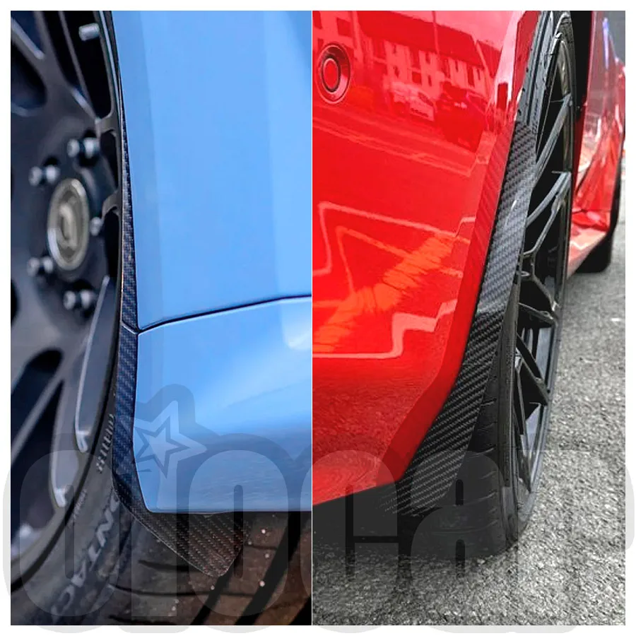 

oiomotors Dry Carbon Fiber Front and Rear Splash Guards Arch Guards Mud Flaps Kit for BMW G87 M2