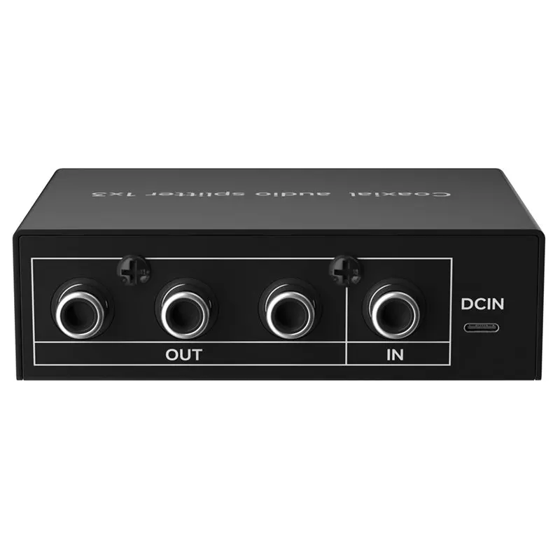 

Коаксиальный аудиоразветвитель AAAEL, 1 вход, 3 выхода, высококачественный коаксиальный аудиоразветвитель, подключаемый к сабвуферу, цифровой аудио предусилитель