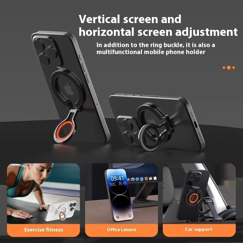 حامل هاتف مغناطيسي سيليكون إصبع سيارة لعبة غير مضغوطة الرجال دوران قابل للتعديل حلقة حامل لزجة قبضة الهاتف الهاتف متوافق