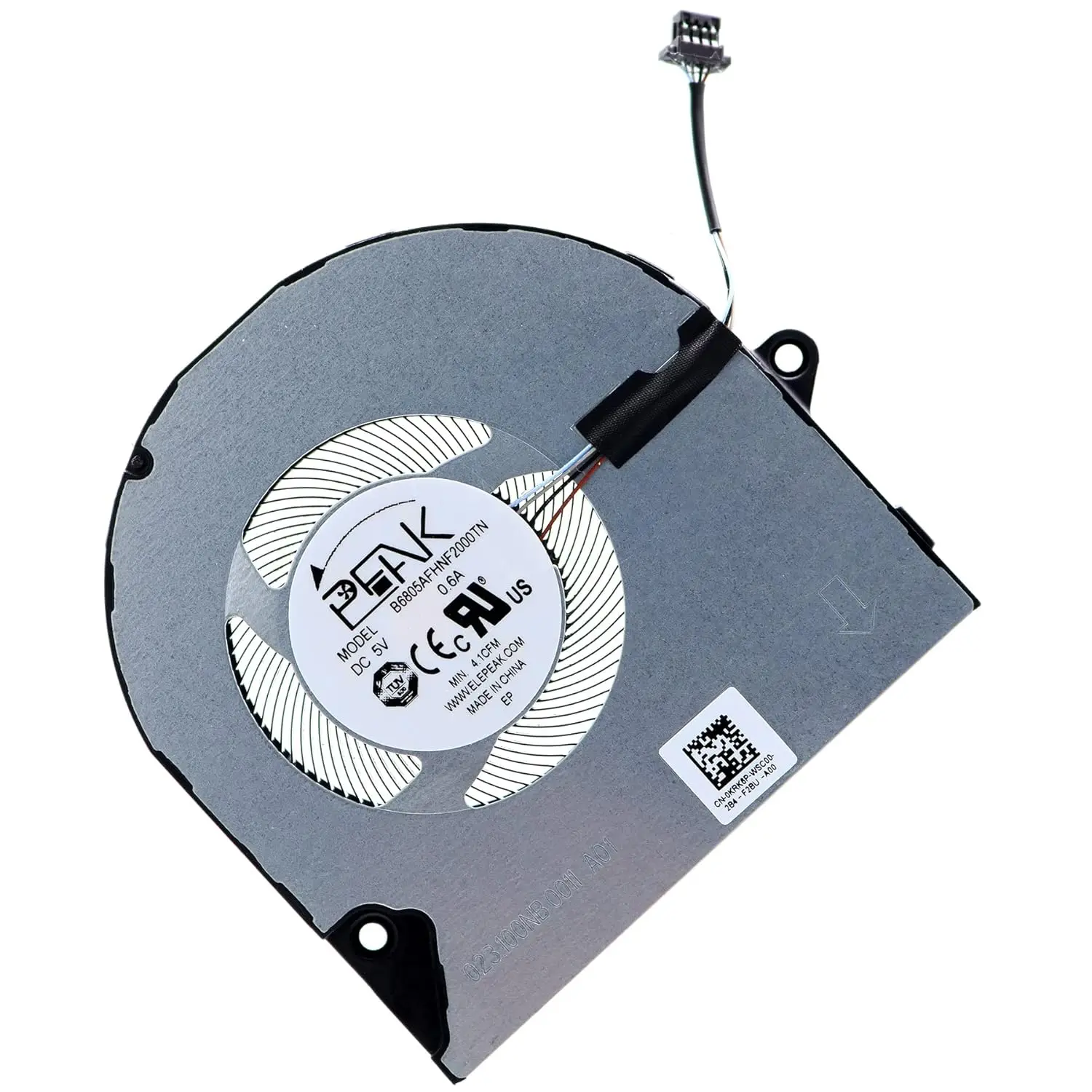 

CPU Cooling Fan KRK6P 0KRK6P EG50050S1-CH90-S9A Replacement for Dell Inspiron 5410 5415 5418 5518 7415 Vostro 5510 5515